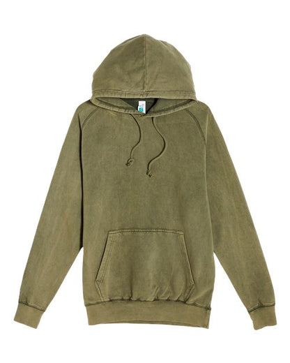 Unisex Vintage Raglan Hooded Sweatshirt - 13542