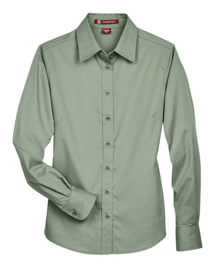 Women's Easy Blend™ Long Sleeve Twill Dress Shirt with Stain-Release - 13841