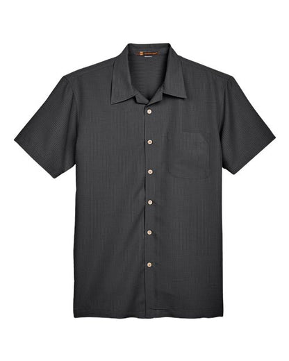 Men's Barbados Textured Camp Shirt - 13852
