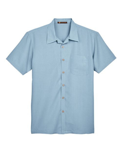 Men's Barbados Textured Camp Shirt - 13852
