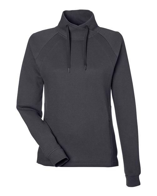 Women's Rhythm Waffle Cross-Neck Pullover - 14153