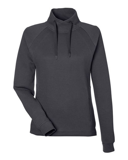 Women's Rhythm Waffle Cross-Neck Pullover - 14153