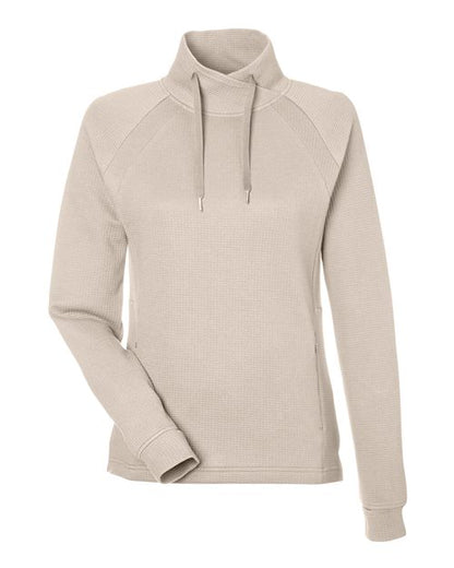 Women's Rhythm Waffle Cross-Neck Pullover - 14153