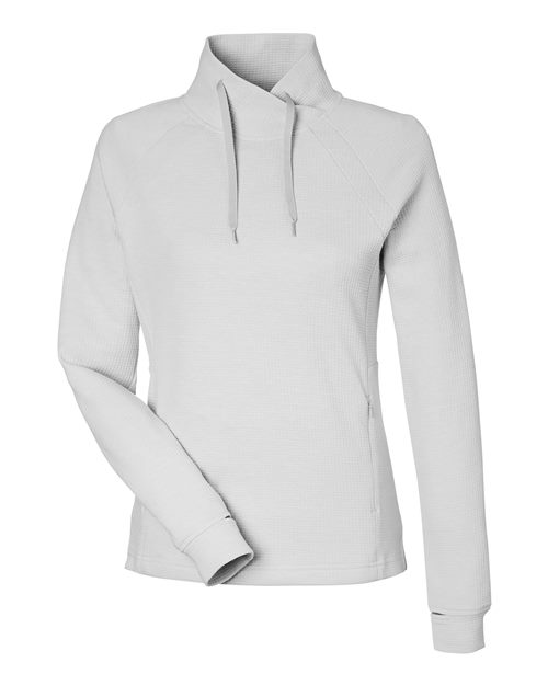 Women's Rhythm Waffle Cross-Neck Pullover - 14153