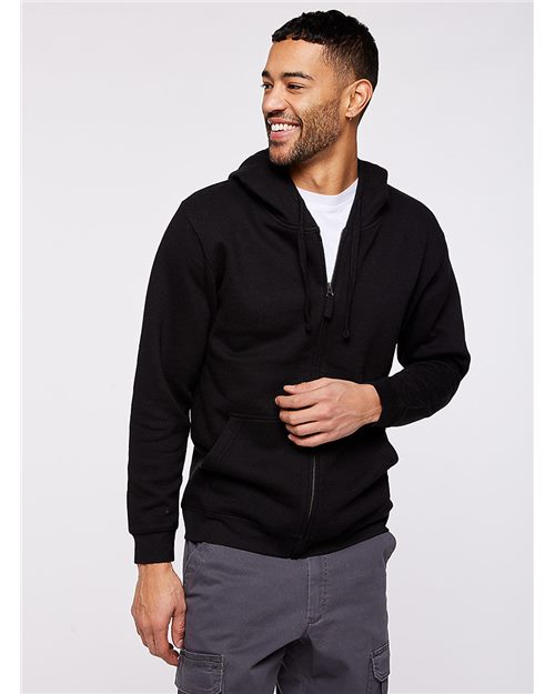 Unisex Full-Zip Fleece Hoodie Sweatshirt - 12396