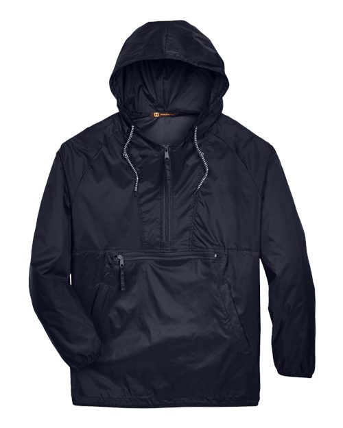 Unisex Packable Hooded Nylon Jacket - 14181