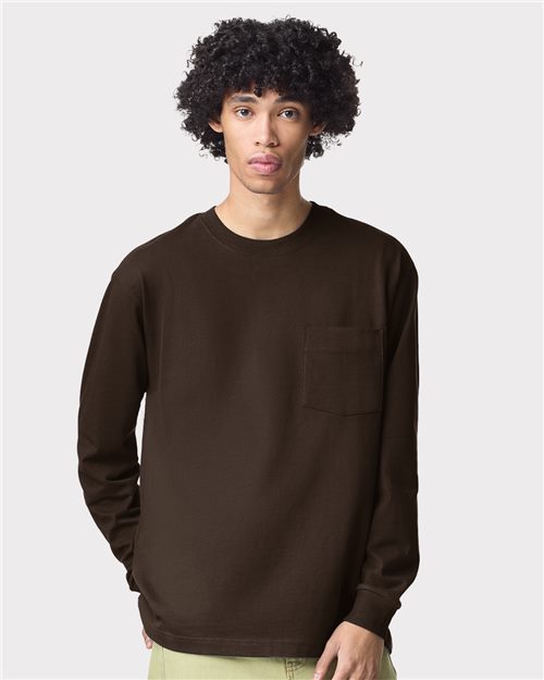 Unisex Super Heavyweight Long Sleeve Pocket Tee - 12438