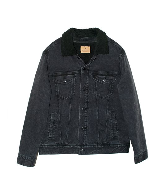 Unisex Sherpa-Lined Denim Jacket - 14372