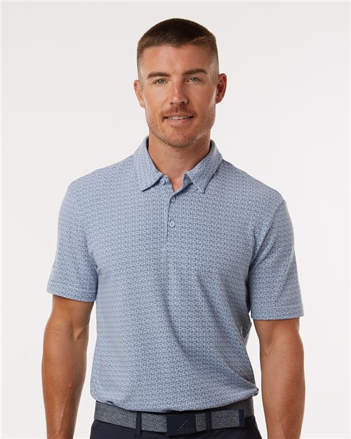 Men's Blended Printed Polo - 12485