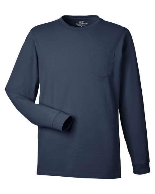 Unisex Long Sleeve Pocket T-Shirt - 15370