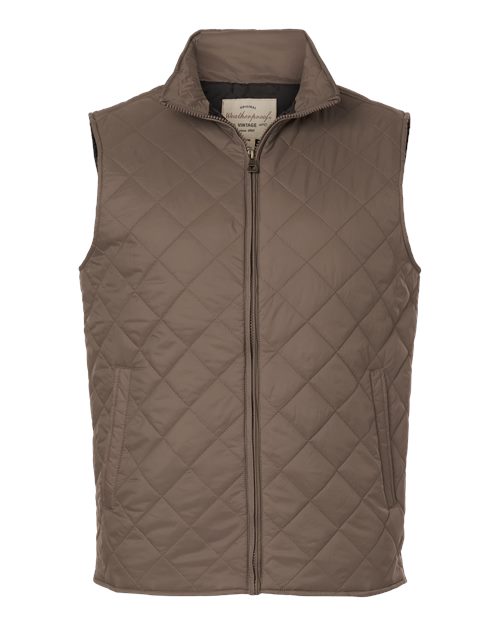 Men's Vintage Diamond Quilted Vest - 8569