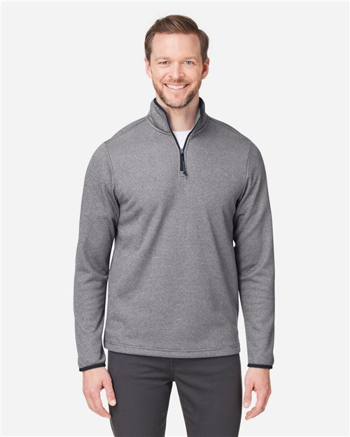 Men's Venture Heathered Stripe Quarter-Zip Pullover - 13283