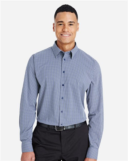 Men's CrownLux Performance® Tonal Mini Check Woven Dress Shirt - 13343