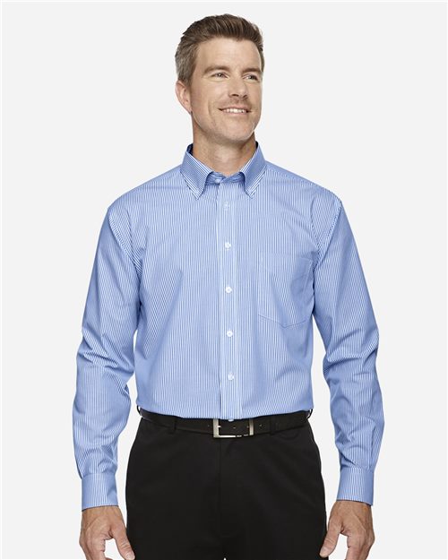 Men's Crown Collection® Banker Stripe Woven Dress Shirt - 13385