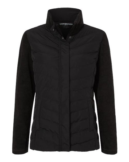 Women's Mixed Media Chevron Jacket - 16222