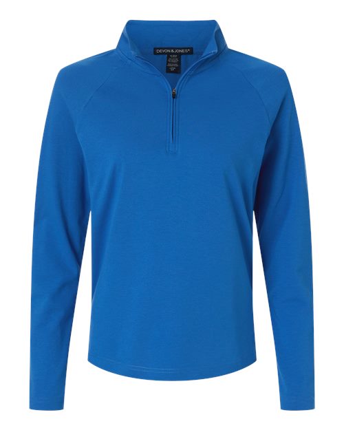 Women's Seaton Pebble Textured Quarter-Zip Pullover - 16399