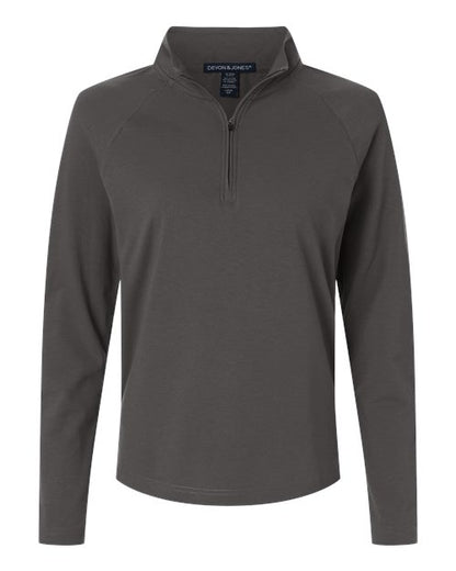Women's Seaton Pebble Textured Quarter-Zip Pullover - 16399