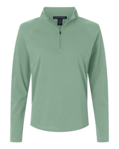 Women's Seaton Pebble Textured Quarter-Zip Pullover - 16399