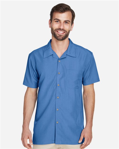 Men's Barbados Textured Camp Shirt - 13852