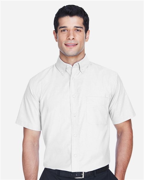 Men's Oxford Short Sleeve with Stain-Release - 13955