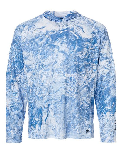 Men's Pursuit Mossy Oak Printed Hooded Long Sleeve T-Shirt - 16835