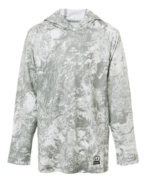 Youth Pursuit Mossy Oak Printed Hooded Long Sleeve T-Shirt - 16838