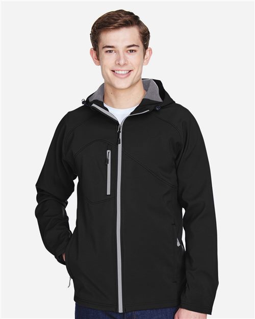 Men's Prospect Two-Layer Fleece Bonded Soft Shell Hooded Jacket - 14070