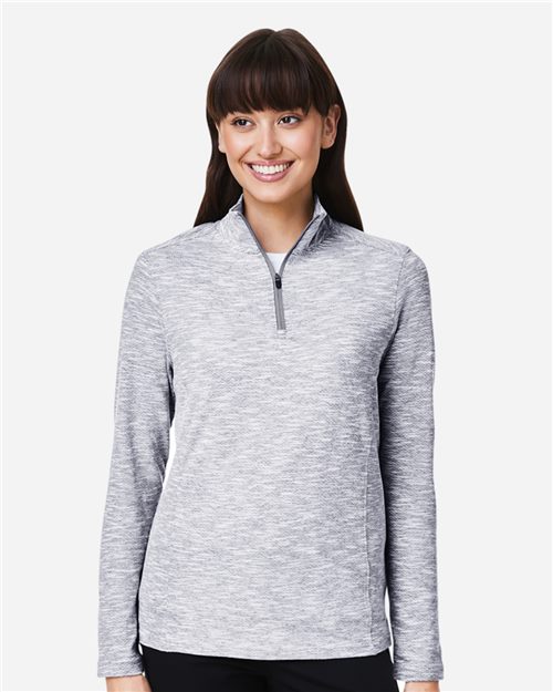 Women's Eclipse Jacquard Quarter-Zip Pullover - 14078