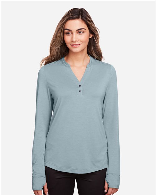 Women's JAQ Stretch Performance V-Neck Snap Pullover - 14082