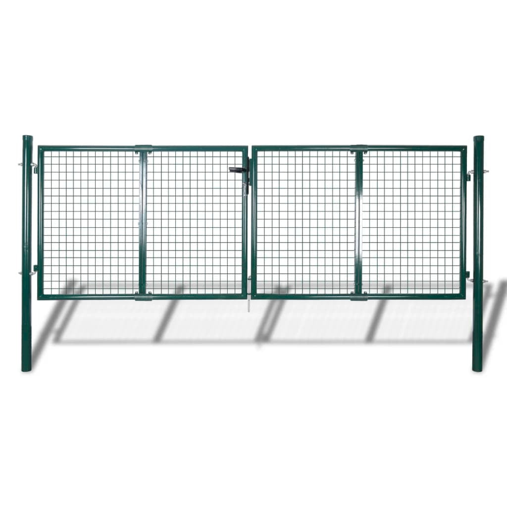 Garden Mesh Gate Fence Door Wall Grille 118.1x29.5