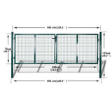 Garden Mesh Gate Fence Door Wall Grille 118.1x29.5