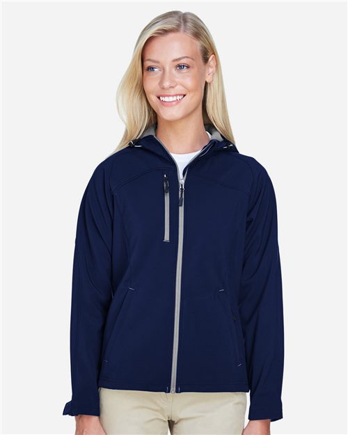 Women's Prospect Two-Layer Fleece Bonded Soft Shell Hooded Jacket - 14137