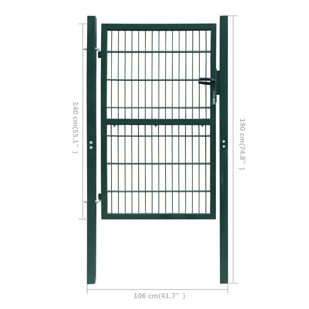 2D Fence Gate (Single) Green 39.4x55.1