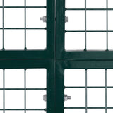 Double Door Fence Gate 118.1x59.1" Powder-Coated Steel