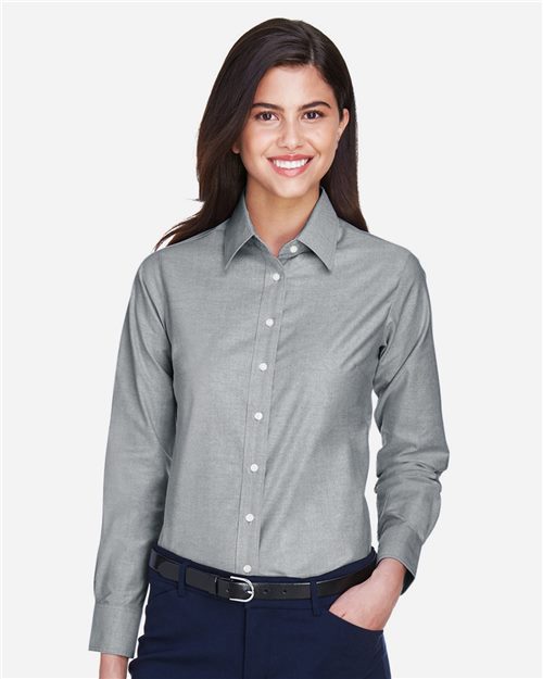 Women's Long Sleeve Oxford Dress Shirt - 14204