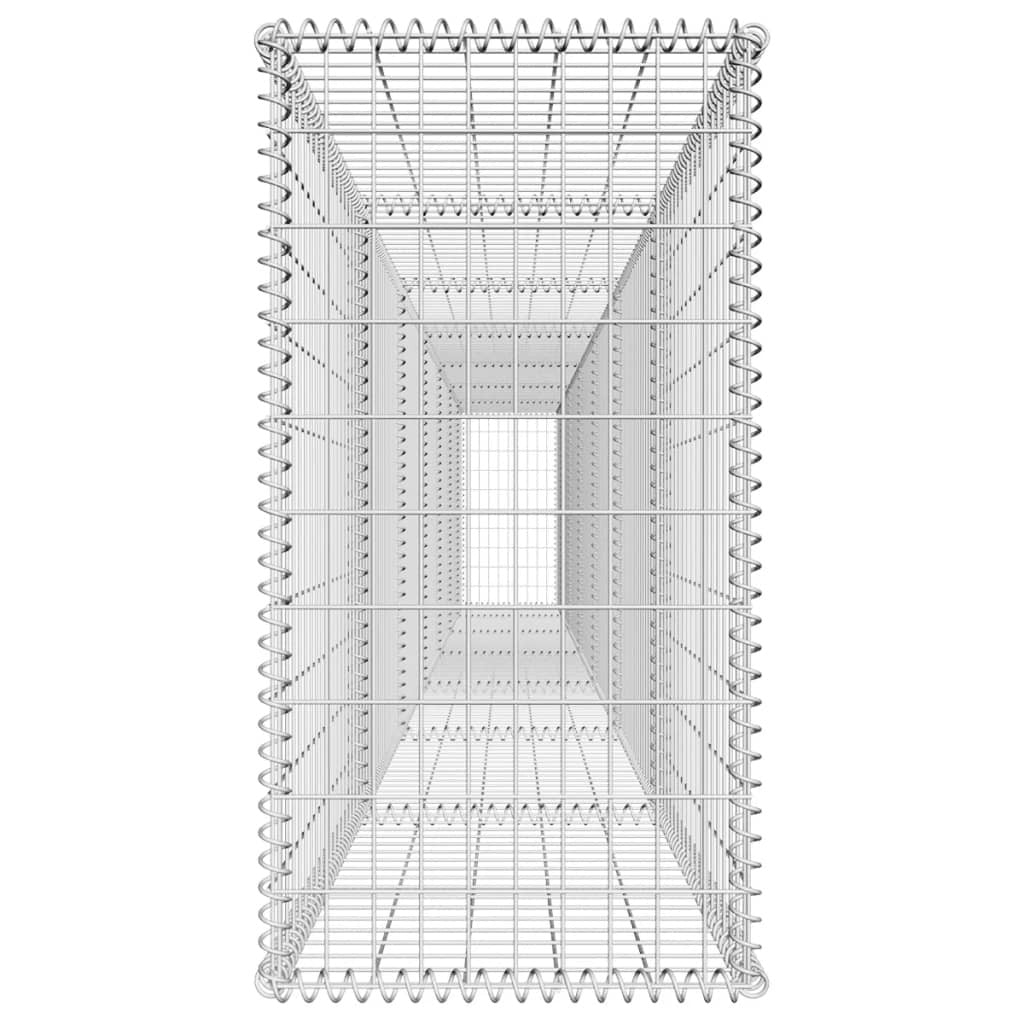 Gabion Wall with Cover Galvanized Steel 236.2"x19.7"x39.4