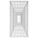 Gabion Wall with Cover Galvanized Steel 236.2"x19.7"x39.4
