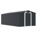Garden Shed 101.2"x192.5"x71.3" Metal Anthracite