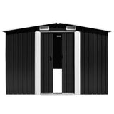 Garden Shed 101.2"x192.5"x71.3" Metal Anthracite