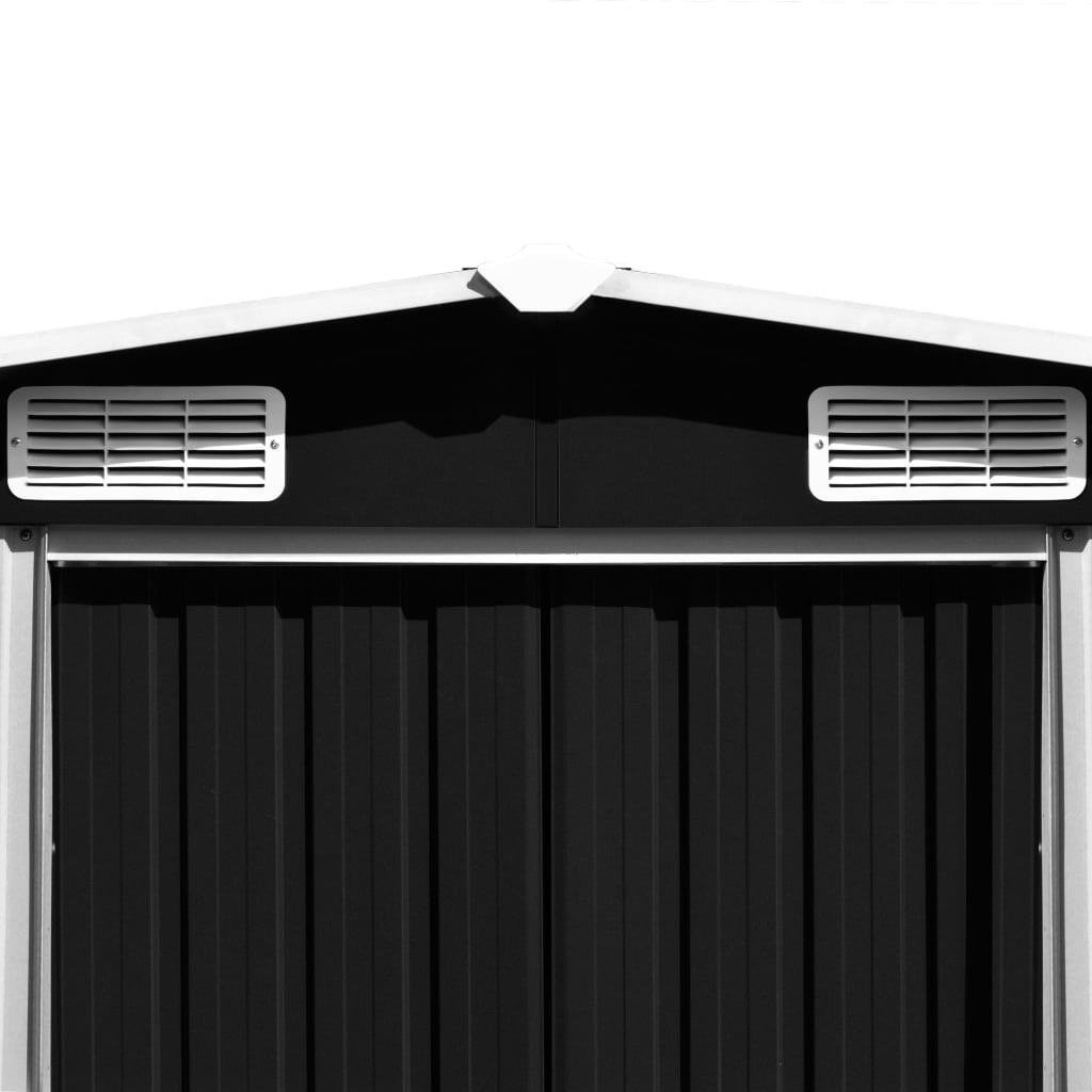 Garden Shed 101.2"x192.5"x71.3" Metal Anthracite