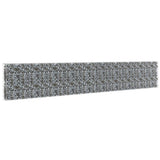 Gabion Wall with Covers Galvanized Steel 236"x11.8"x39.4