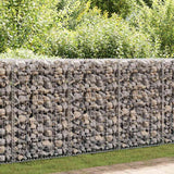 Gabion Wall with Covers Galvanized Steel 354"x19.7"x39.4