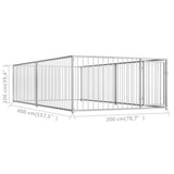 Outdoor Dog Kennel 78.7"x157.5"x39.4