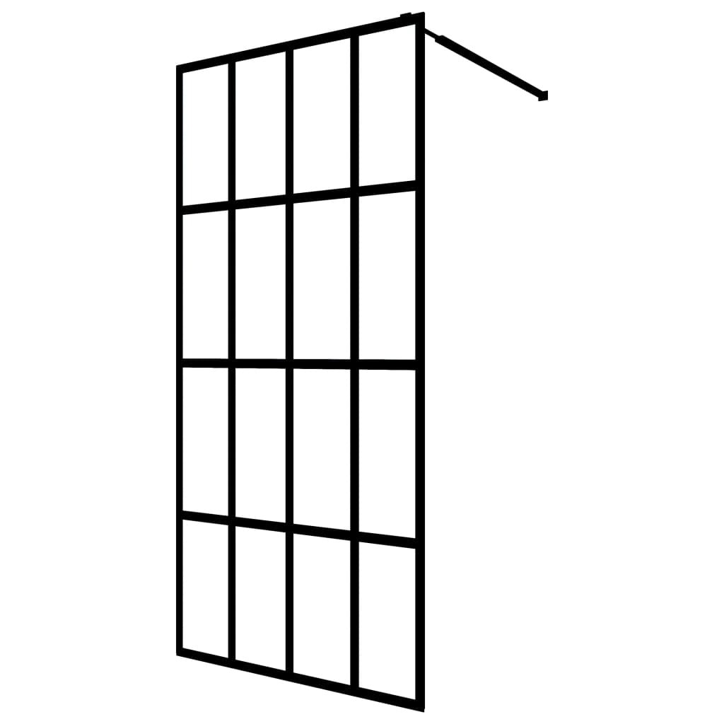 Walk-in Shower Screen Clear Tempered Glass 35.4"x76.8