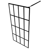 Walk-in Shower Screen Clear Tempered Glass 39.4"x76.8