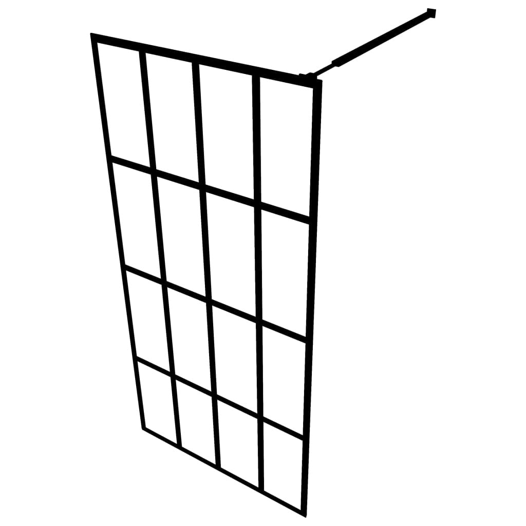 Walk-in Shower Screen Clear Tempered Glass 39.4"x76.8