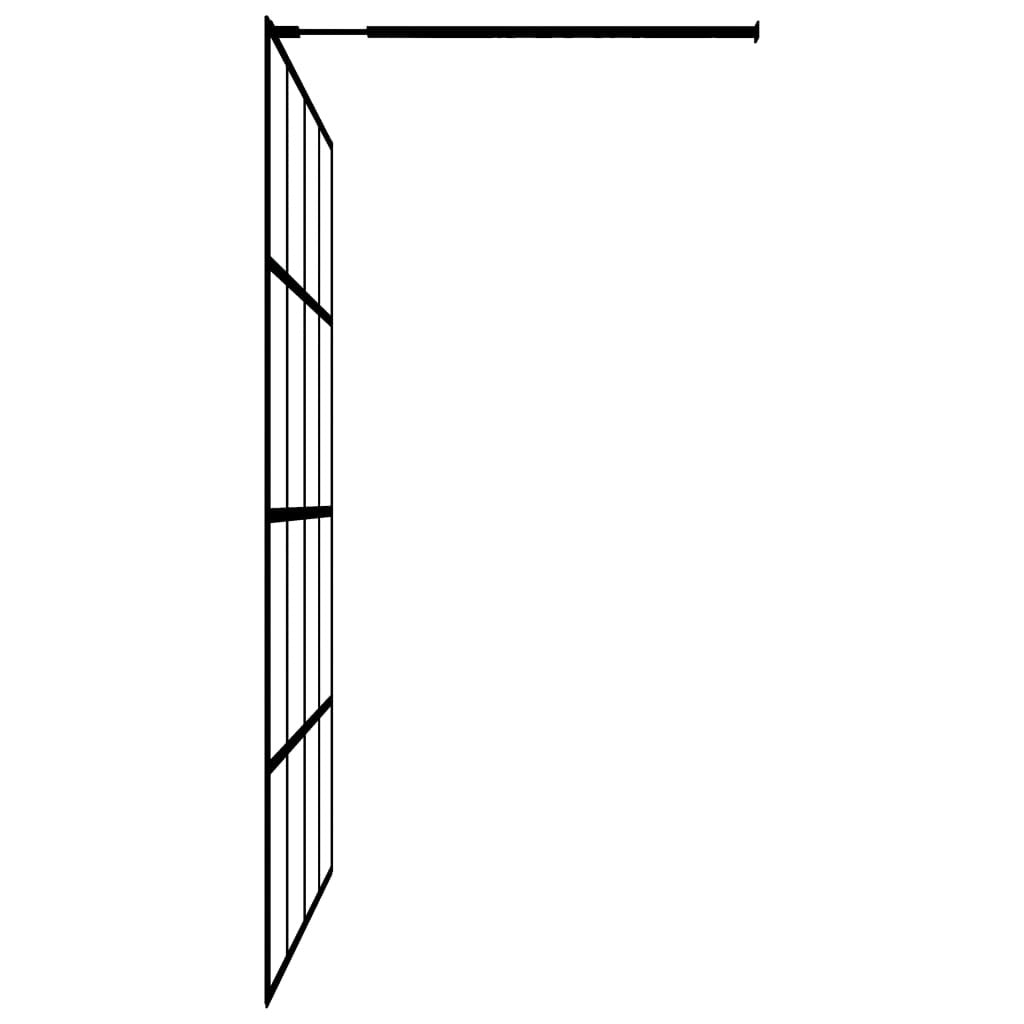 Walk-in Shower Screen Clear Tempered Glass 39.4"x76.8