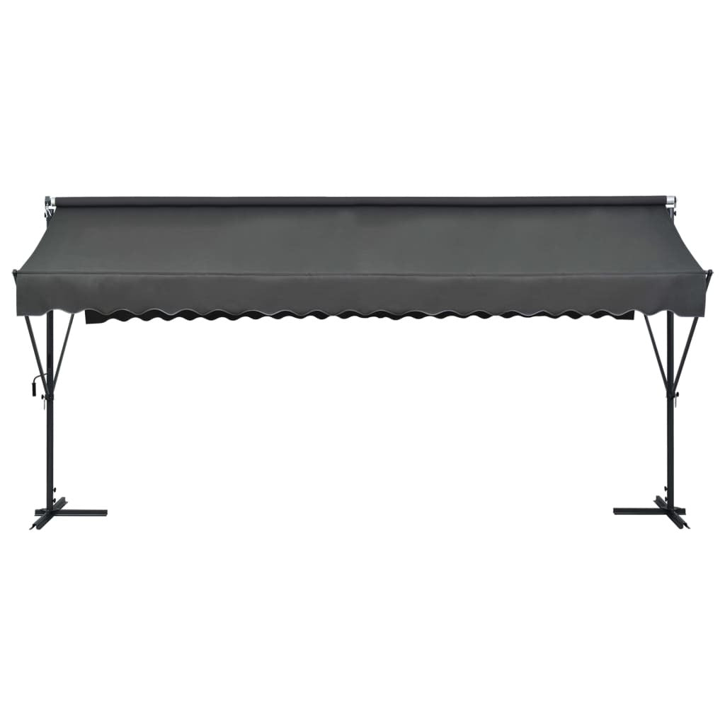 Free Standing Awning 196.9"x118.1" Anthracite