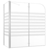 Bath Enclosure 47.2"x26.8"x51.2" Tempered Glass Stripe
