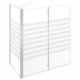 Bath Enclosure 47.2"x26.8"x51.2" Tempered Glass Stripe